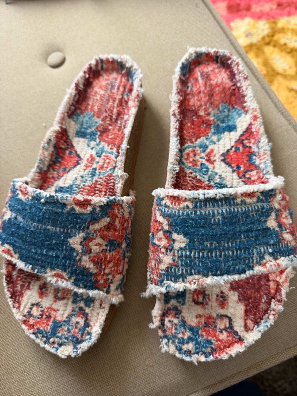 Free People Woven Wonders Footbed Sandals 🔥 Size 9 - Picture 1 of 6